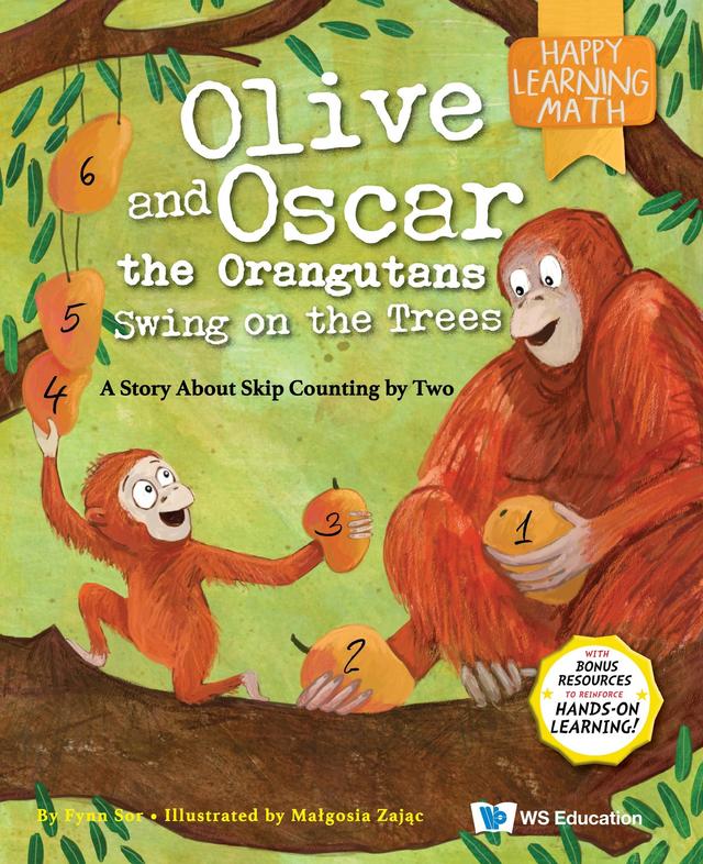 OLIVE AND OSCAR THE ORANGUTANS SWING ON THE TREES by Fynn Sor, Małgosia Zając