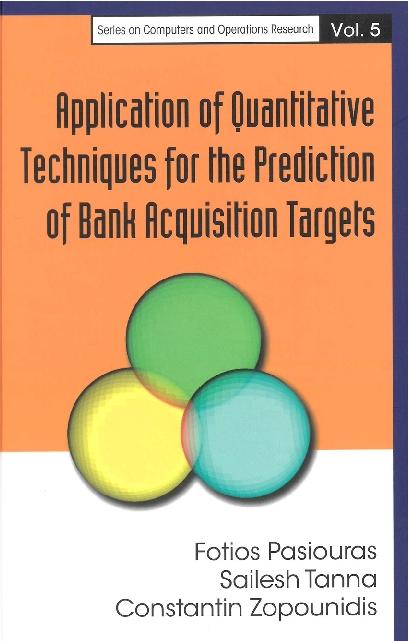 APPLICATION OF QUANTITATIVE TECH....(V5) by Pasiouras Fotios, Tanna Sailesh Kumar, Zopounidis Constantin