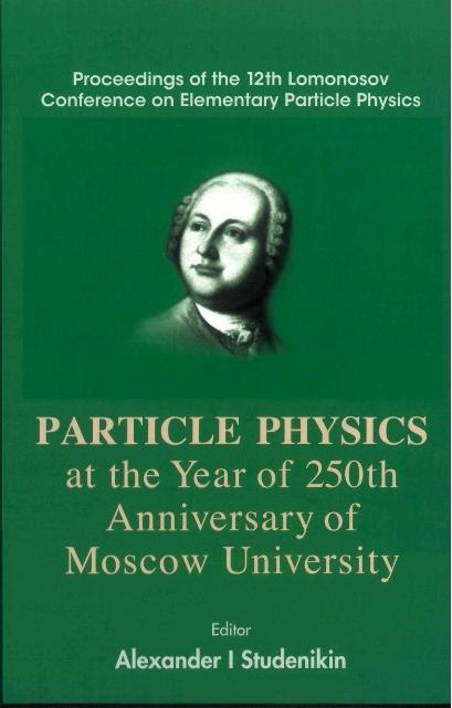 PARTICLE PHYSICS AT THE YEAR OF THE ...
