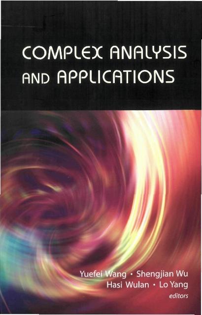 COMPLEX ANALYSIS & APPLICATIONS by Wang Yuefei, Wulan Hasi, Wu Shengjian