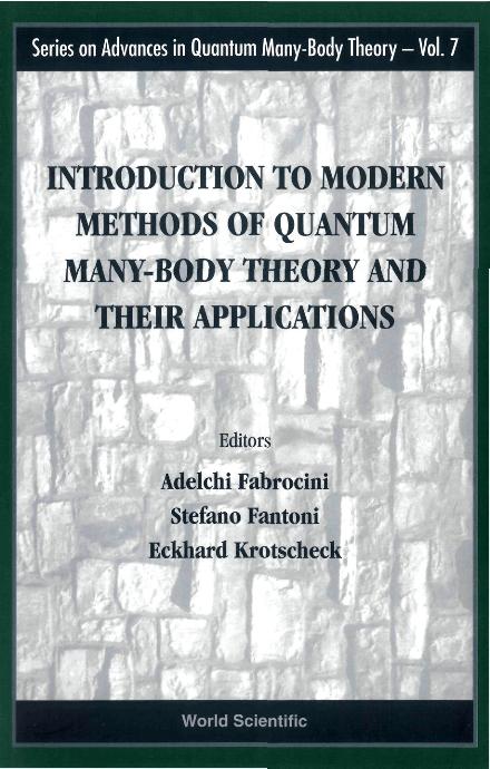 INTR TO MODERN METHODS OF QUANTUM...(V7) by Fabrocini Adelchi, Fantoni Stefano, Krotscheck Eckhard