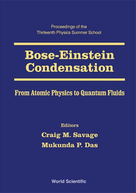 BOSE-EINSTEIN CONDENSATION         (V13)