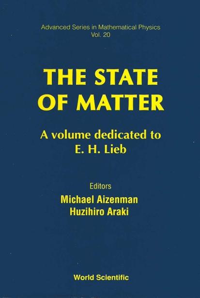 STATE OF MATTER, THE               (V20) by Aizenman Michael, Araki Huzihiro
