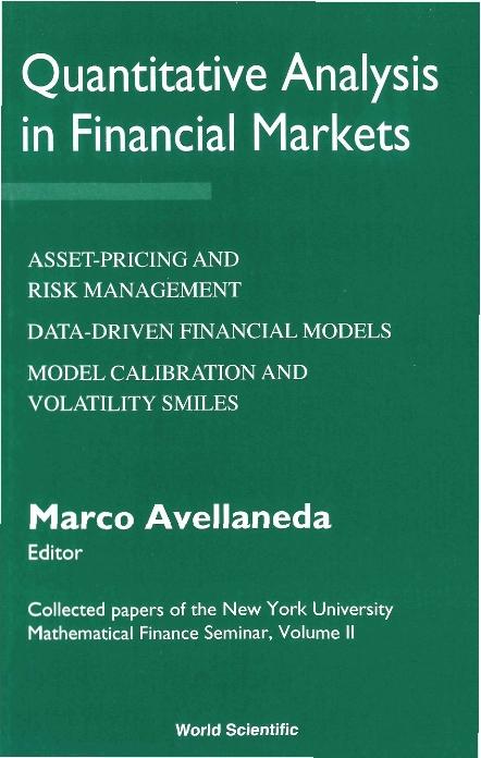 QUANTITATIVE ANALYSIS IN FINANC..(VOL.2) by Avellaneda Marco