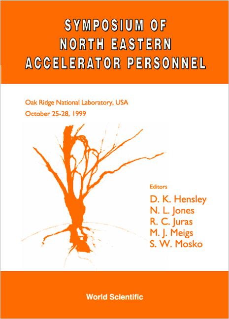 SYMP OF NORTH EASTERN ACCELERATOR PERSON by Hensley Dale K, Jones N L, Juras Raymond C