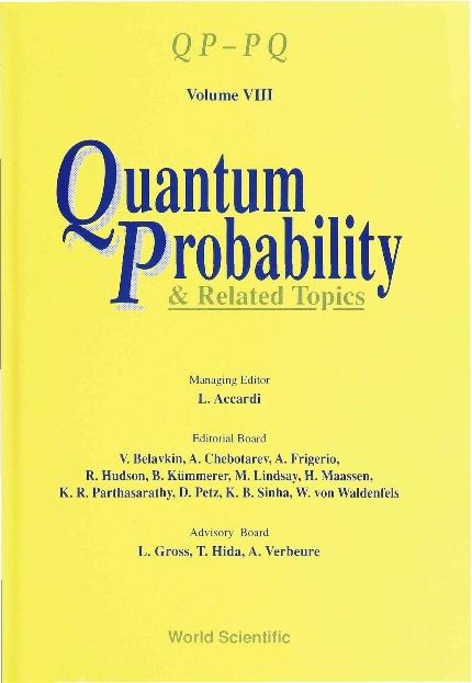 QUANTUM PROBABILITY & RELATED TOPICS by Accardi Luigi
