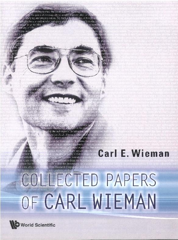 COLLECTED PAPERS OF CARL WIEMAN by Wieman Carl E