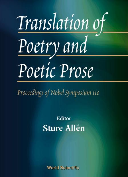 TRANSLATION OF POETRY & POETIC PROSE