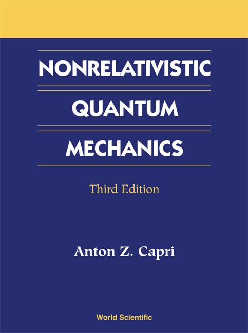 NONRELATIVISTIC QUANTUM MECHANICS  (3ED)