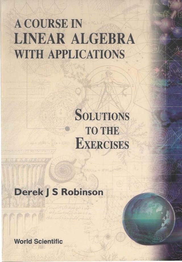 COURSE IN LINEAR ALGEBRA APPLN-SOLN by Derek J S Robinson
