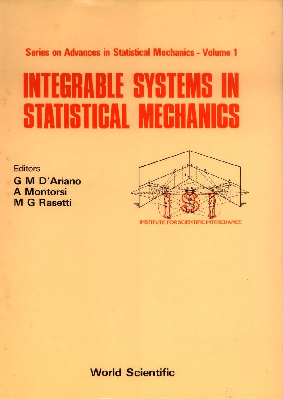 INTEGRABLE SYSTEMS IN STATISTICAL...(V1)