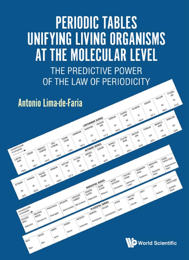 PERIODIC TABLES UNIFYING LIVING ORGANISMS AT MOLECULAR LEVEL by Antonio Lima-de-faria