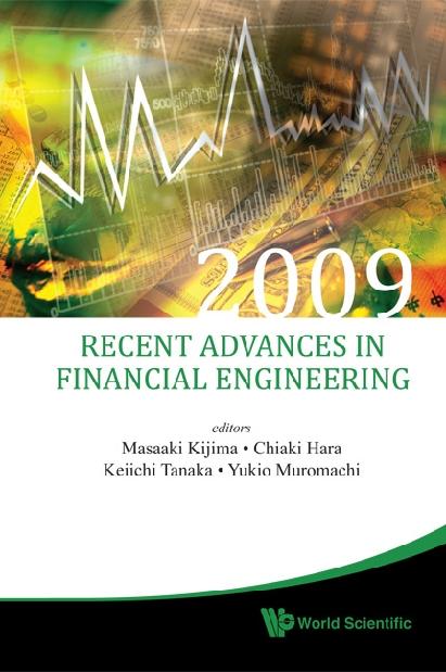 RECENT ADV IN FINANCIAL ENG 2009 by Hara Chiaki, Kijima Masaaki, Tanaka Kei-ichi