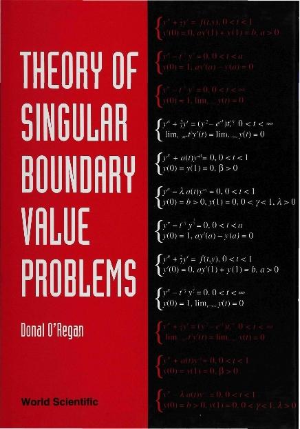 THEORY OF SINGULAR BOUNDARY VALUE PROBLE