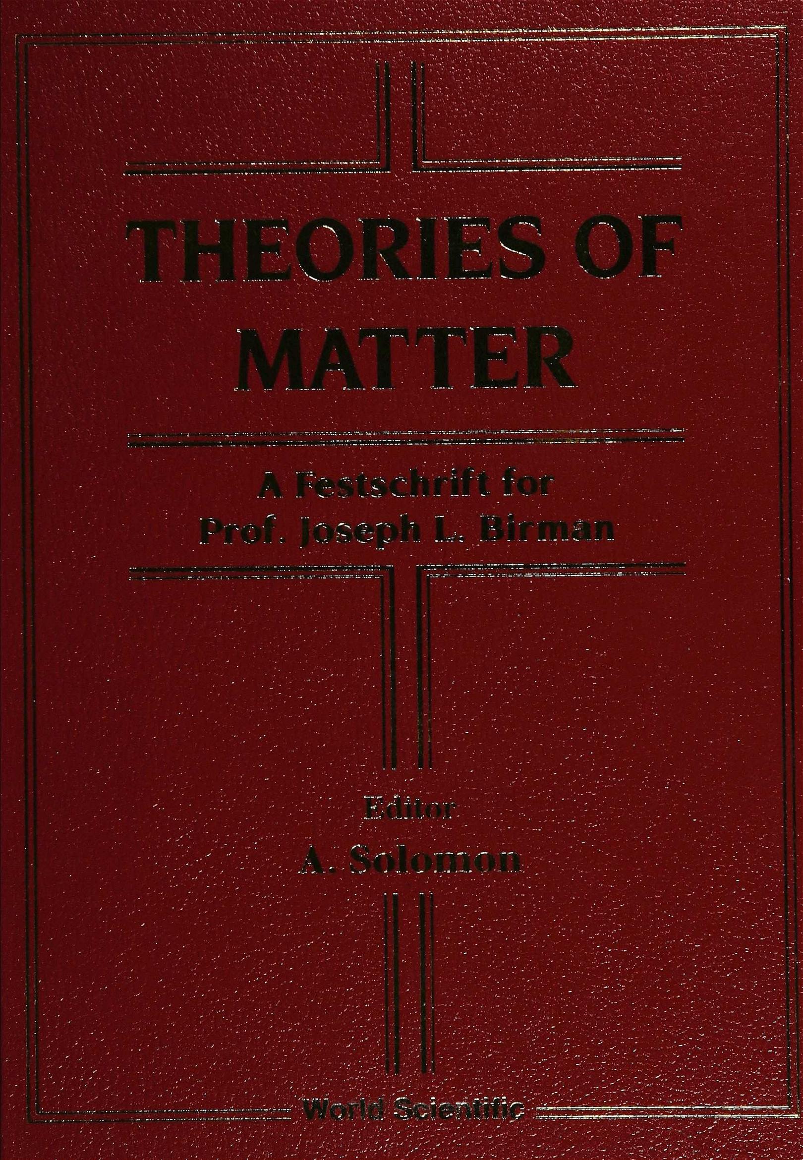 THEORIES OF MATTER