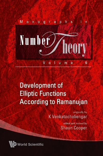 DEVELOP ELLIPTIC FUNC ACCOR TO RAMANUJAN by Cooper Shaun, Venkatachaliengar K
