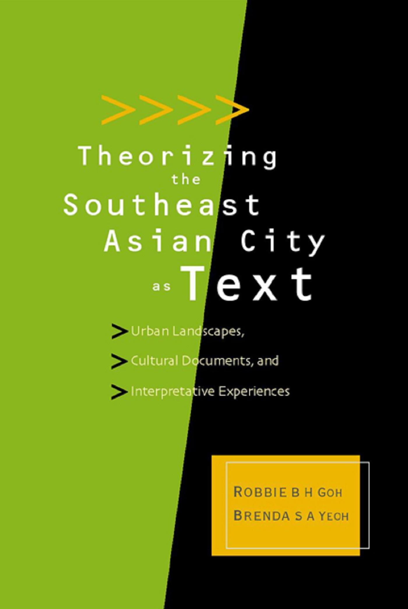 THEORIZING THE SOUTHEAST ASIAN CITY AS..