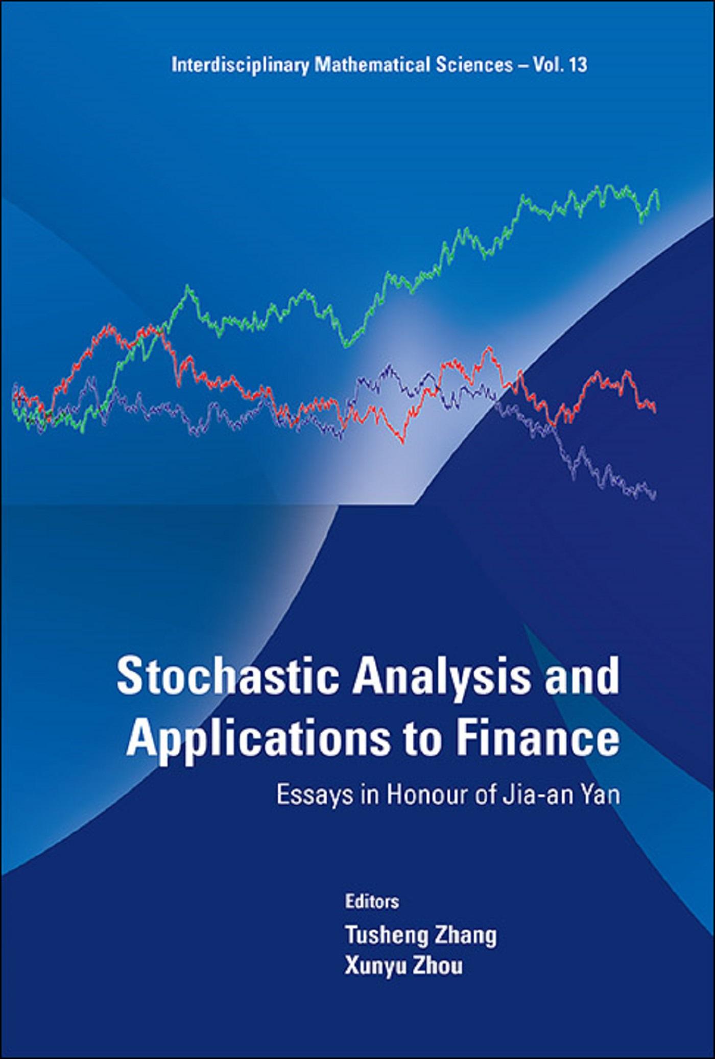 STOCHASTIC ANALY & APPLICATION TO FINANC