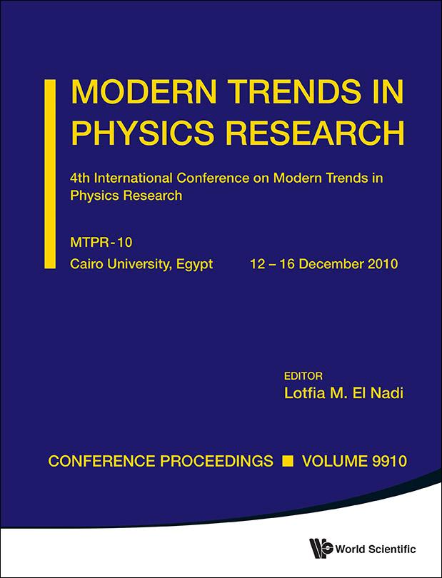 MODERN TRENDS IN PHYSICS RESEARCH by Lotfia M El-nadi