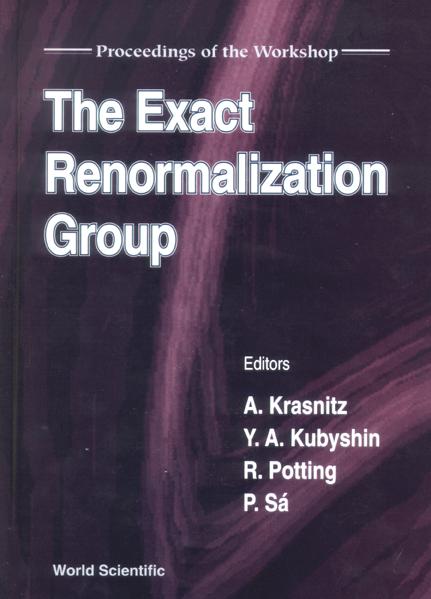 EXACT RENORMALIZATION GROUP, THE by Krasnitz Alexander, Kubyshin Yuri A, Potting Robertus