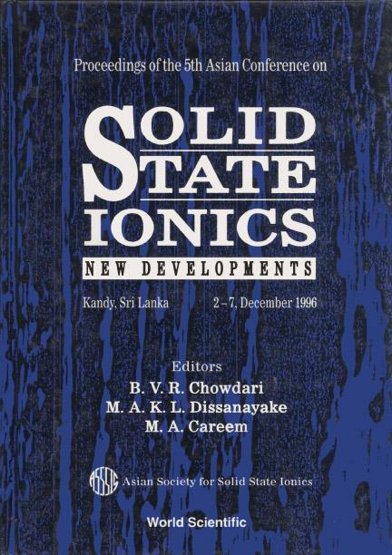 SOLID STATE IONICS:NEW DEVELOPMENTS...