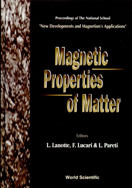 MAGNETIC PROPERTIES OF MATTER