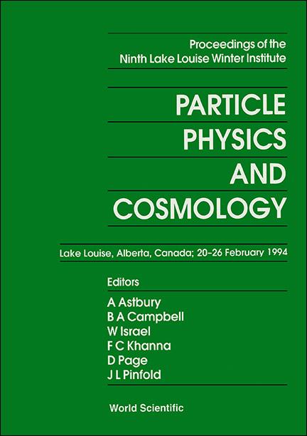PARTICLE PHYSICS & COSMOLOGY