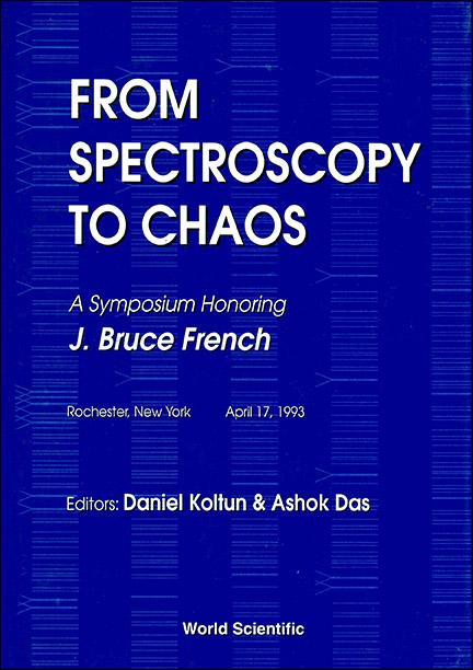 FR SPECTROSCOPY TO CHAOS-SYMP TO J B FRE