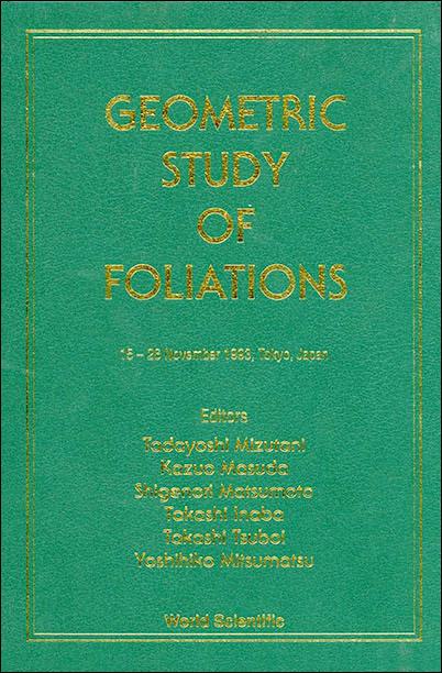 GEOMETRIC STUDY OF FOLIATIONS