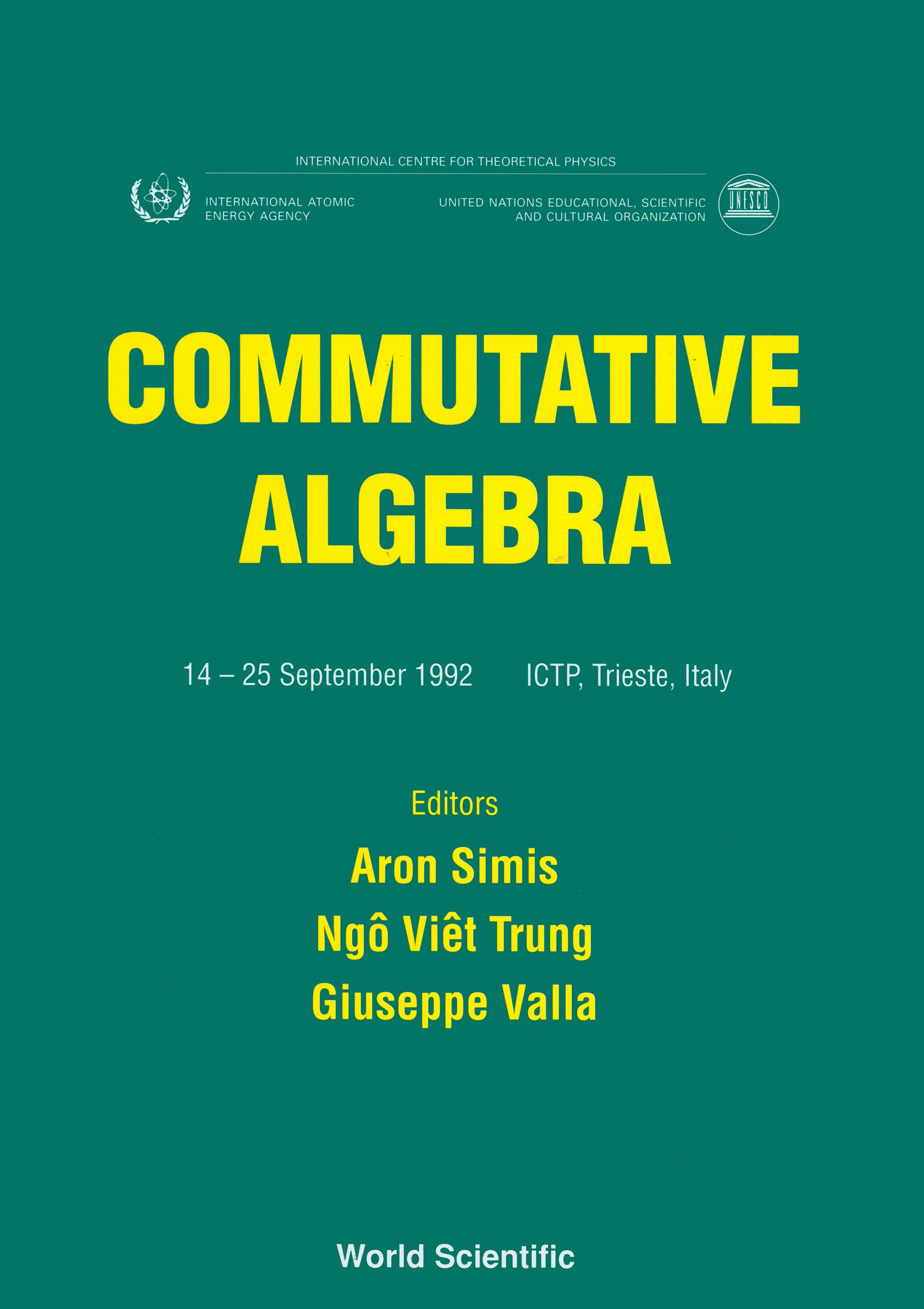 COMMUTATIVE ALGEBRA