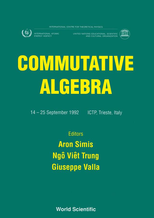 COMMUTATIVE ALGEBRA by Simis Aron, Trung Ngo Viet, Valla Giuseppe