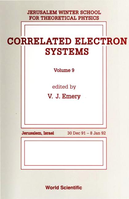 CORRELATED ELECTRON SYSTEMS