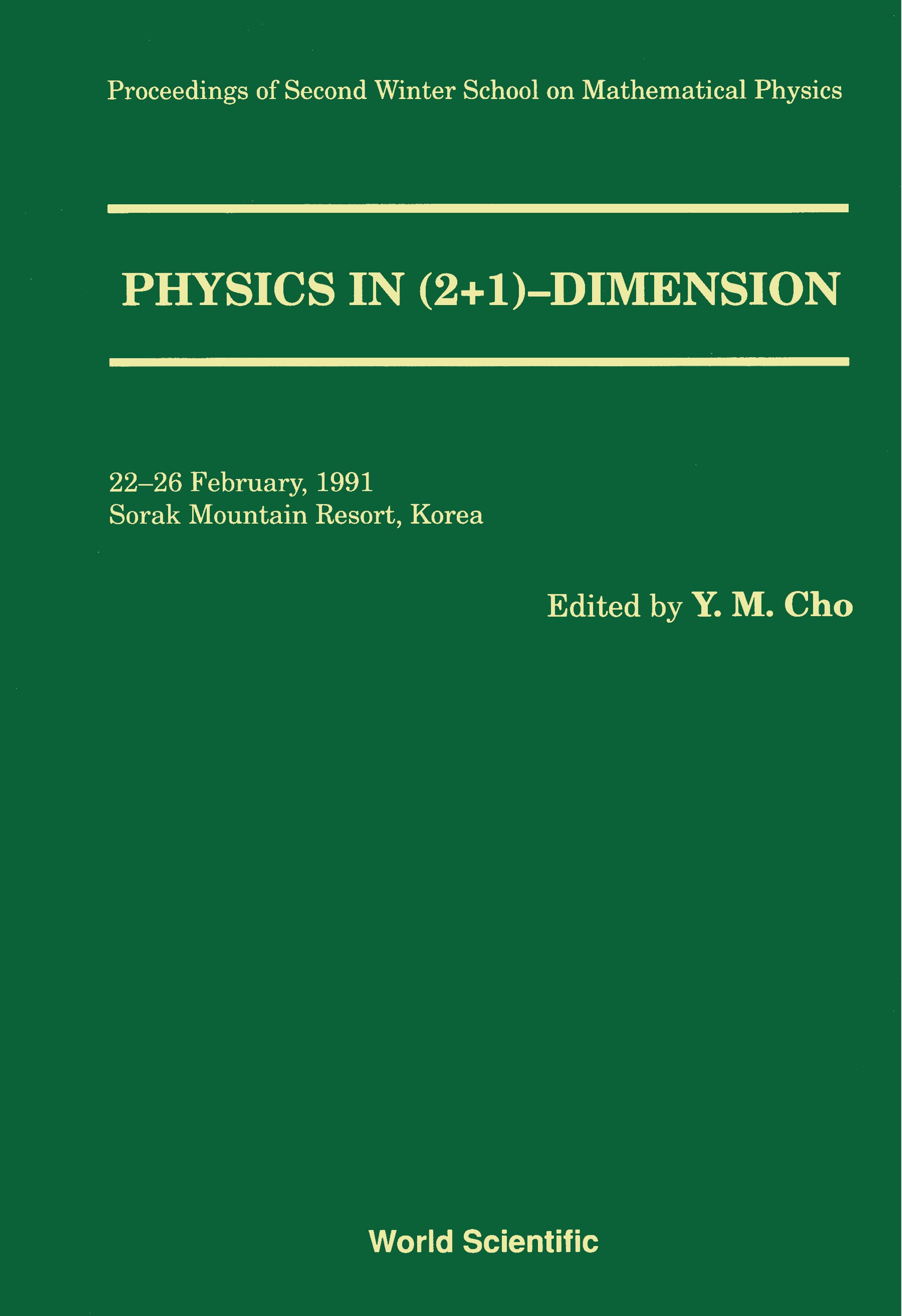PHYSICS IN 2+1 DIMENSION (P/H)