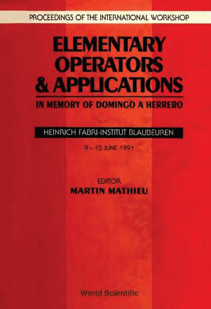 ELEMENTARY OPERATORS & APPLN  (P/H) by Mathieu Martin
