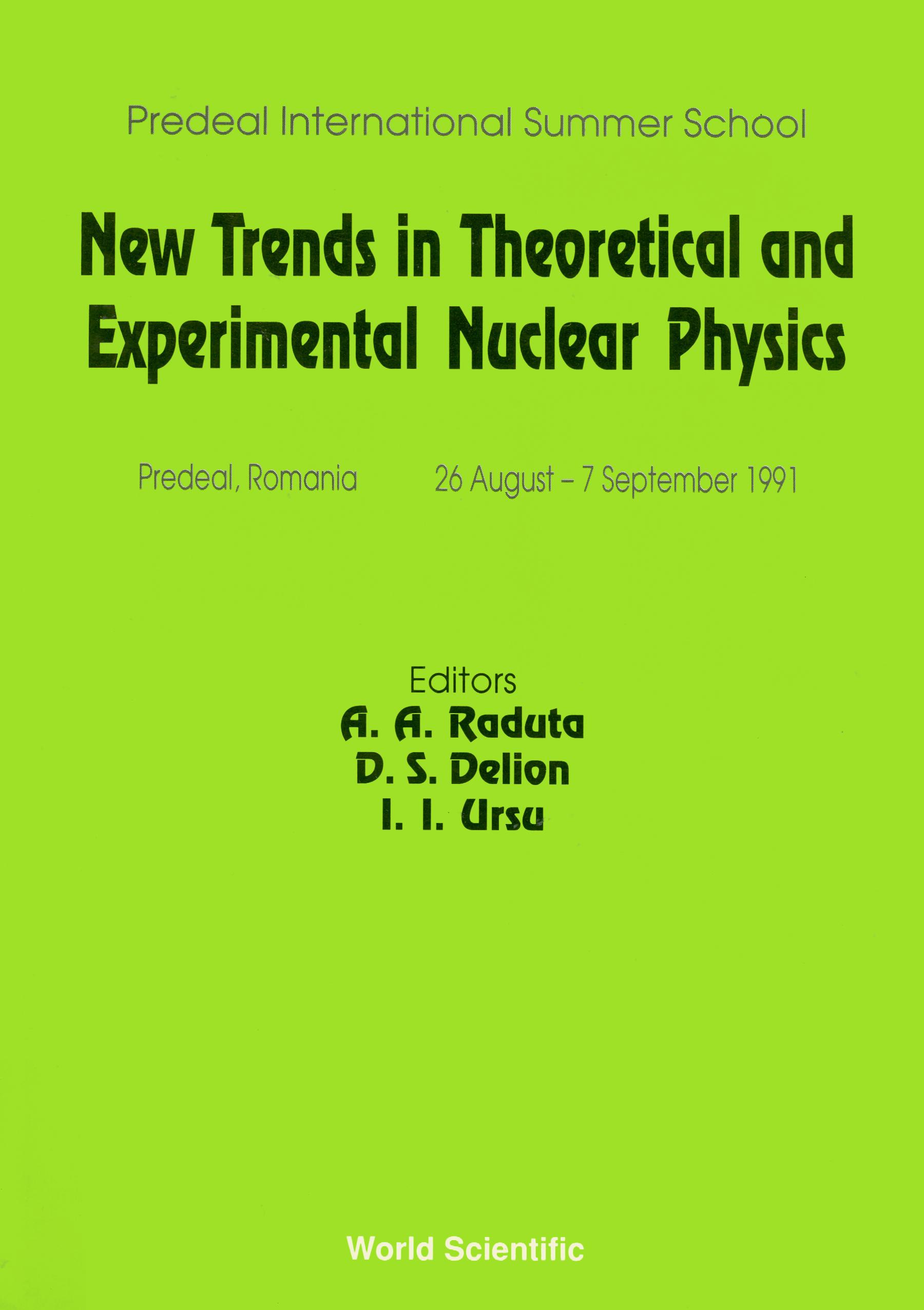 NEW TRENDS IN THEOR. & EXPERI-MENTAL NUC