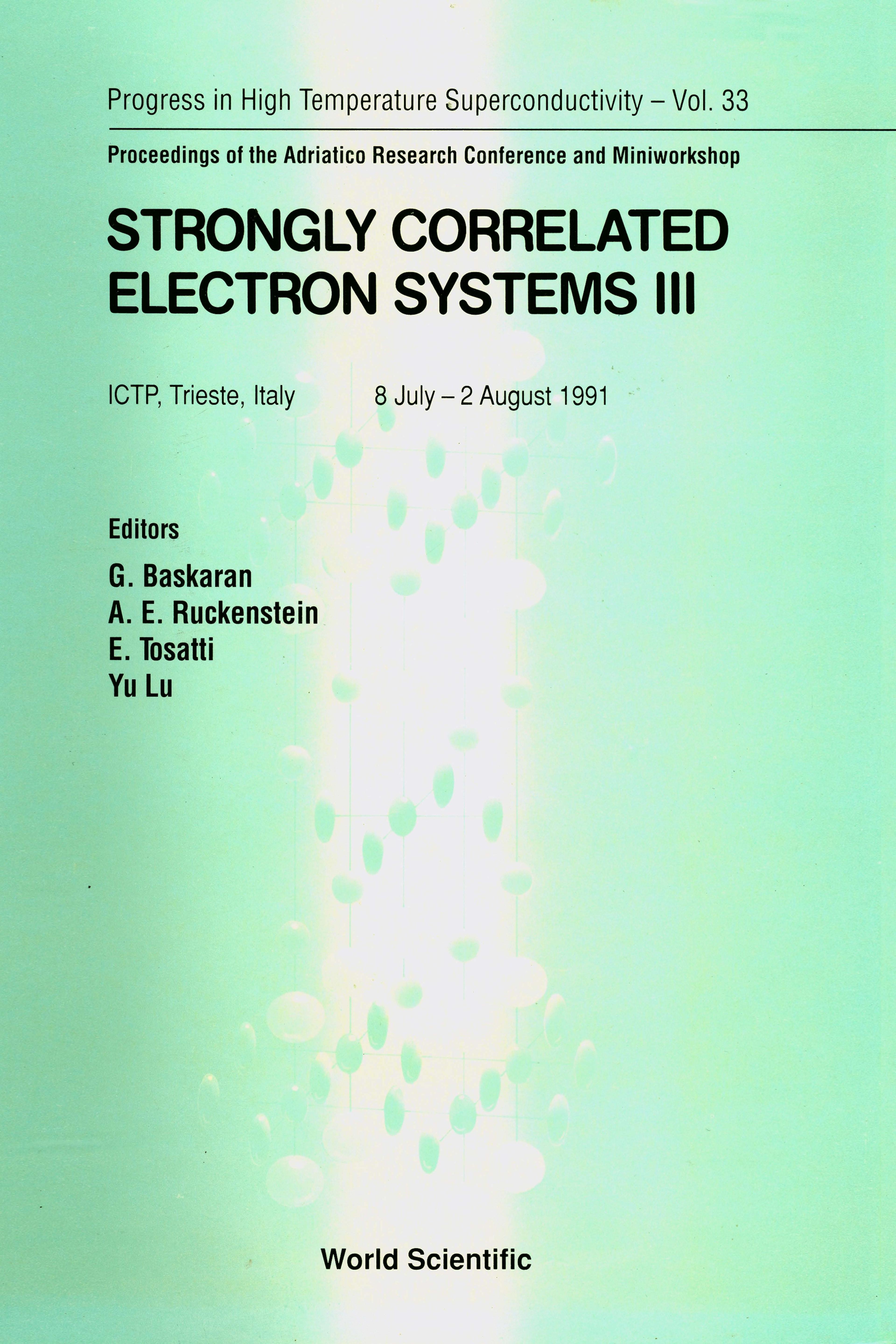 STRONGLY CORRELATED ELECTRON SYS.II(V33)