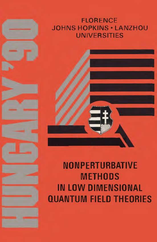 NONPERTURBATIVE METHODS IN LOWDIMENSIONA by Domokos Gabor, Horvath Zalan, Kovesi-domokos Susan
