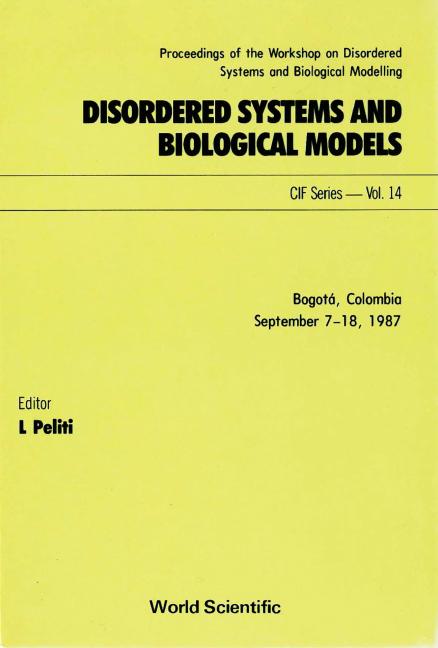 DISORDERED SYSTEMS AND BIOLOGICAL MODELS